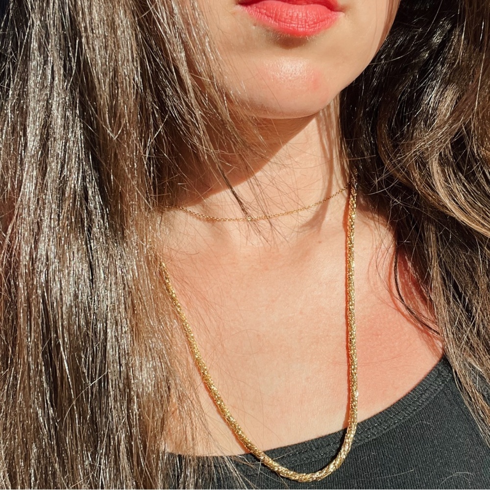 Monet Gold Rope Tied Necklace